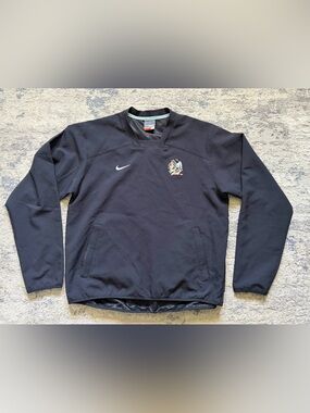 Rare Vintage Nike Bauer UND Fighting Sioux Hockey Pullover Jacket Men’s L Black